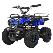 Квадроцикл на аккумуляторе HB-EATV1000N-4 синий с тремя аккумуляторами